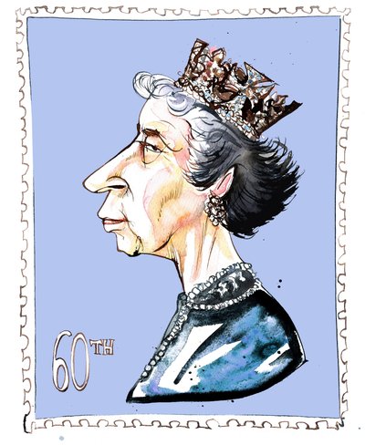 Elizabeth Windsor (caricatura) de Neale Osborne